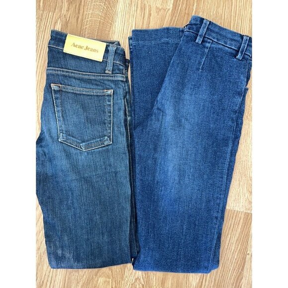 Acne Studios Denim - ACNE studios jeans women 25” waist dark wash mid rise denim skinny & boot cut D1